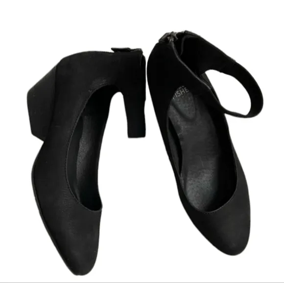 Eileen Fisher Women Ankle Strap Wedge Leather Shoes sz 10