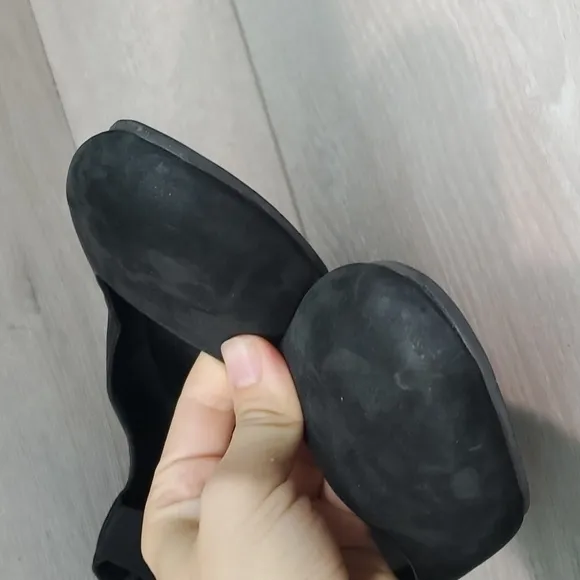 Eileen Fisher Women Ankle Strap Wedge Leather Shoes sz 10