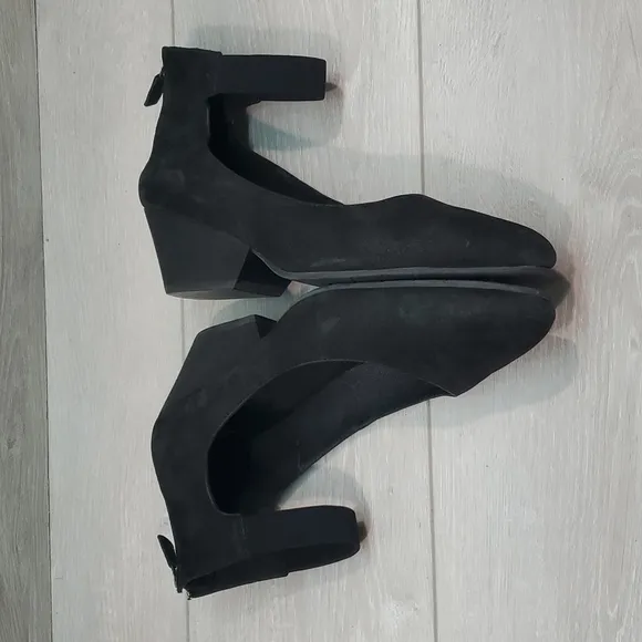 Eileen Fisher Women Ankle Strap Wedge Leather Shoes sz 10