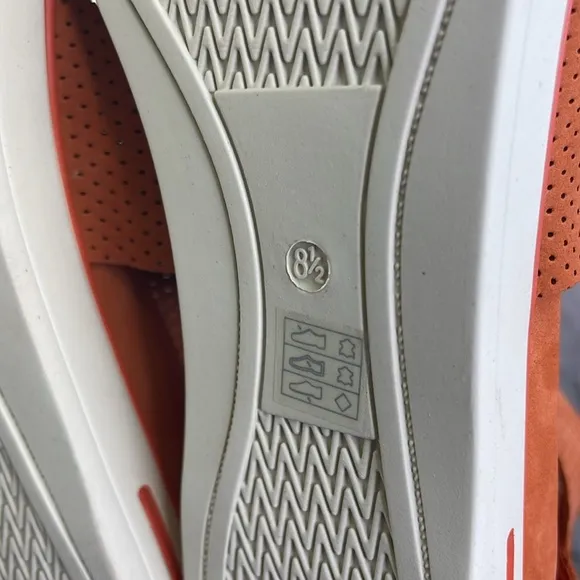 Eileen Fisher Women's Orange Nubuck Sport Platform Sandals size 8.5.