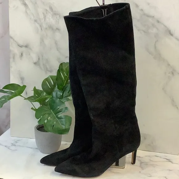 Elegant Black Knee-High Women's Boots