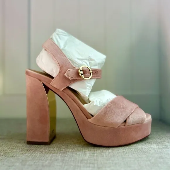Elegant Velvet Platform Sandals