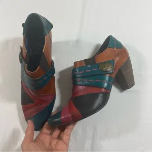 Elite by Corkeys Shoes Sawtooth Women’s 10 Hand Multicolored Leather Boots