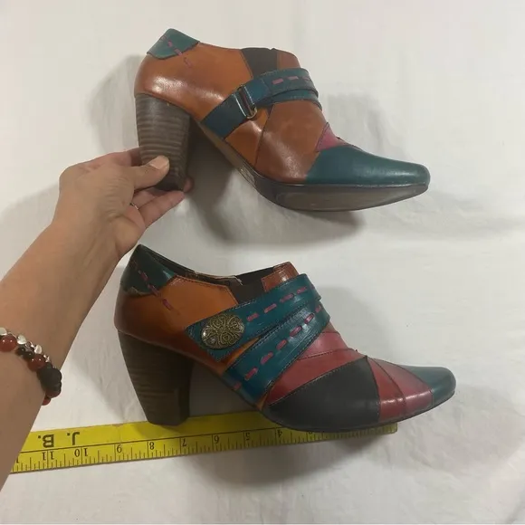 Elite by Corkeys Shoes Sawtooth Women’s 10 Hand Multicolored Leather Boots