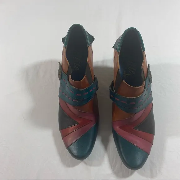 Elite by Corkeys Shoes Sawtooth Women’s 10 Hand Multicolored Leather Boots