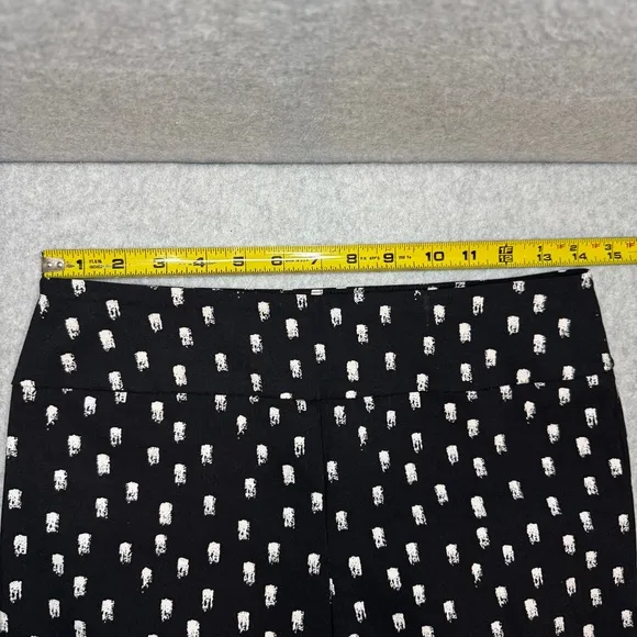 Elliott Lauren Women’s Stretch Pull-On Black &amp; White Patterned Pants Size 4