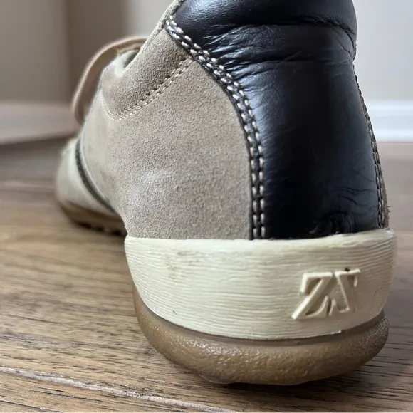 Ermenegildo Zegna Sport Men's Beige and Brown Casual Sneakers _ Size 9