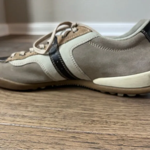 Ermenegildo Zegna Sport Men's Beige and Brown Casual Sneakers _ Size 9