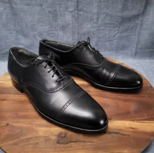 E.T. WRIGHT Dress Oxford Cap Toe Black Size 13 B