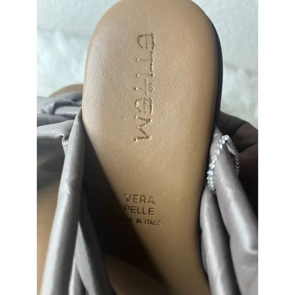 Ethem Vera Pelle Italian Strappy Platform Sandals Women Size 40/US 10.