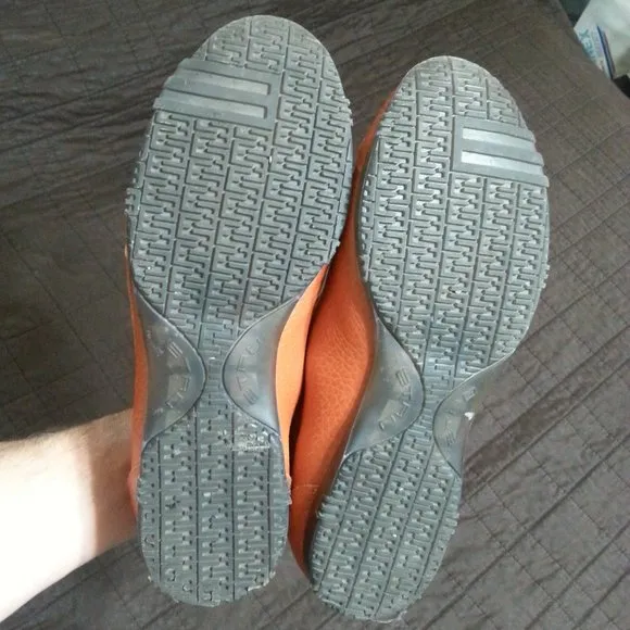 Etro Leather Shoes Sneakers Orange Size 9.5 US..-Euro 42 Men's Luxury