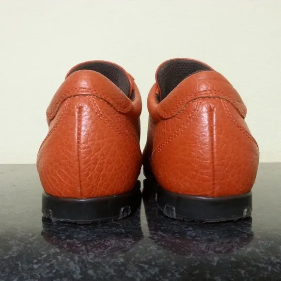 Etro Leather Shoes Sneakers Orange Size 9.5 US..-Euro 42 Men's Luxury