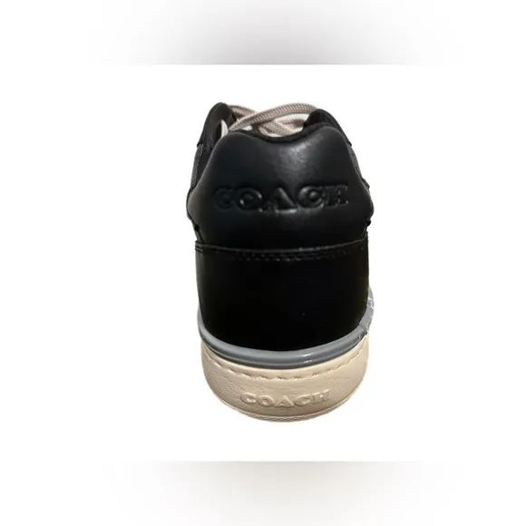 EUC-Coach C8965 Black Leather Sneakers