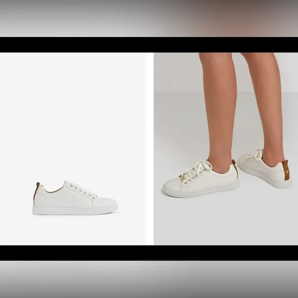 EUC FAIRFAX &amp; FAVOR FINCHLEY WHITE LEATHER TRAINERS, ENGLAND, WOMEN’S SNEAKERS,9