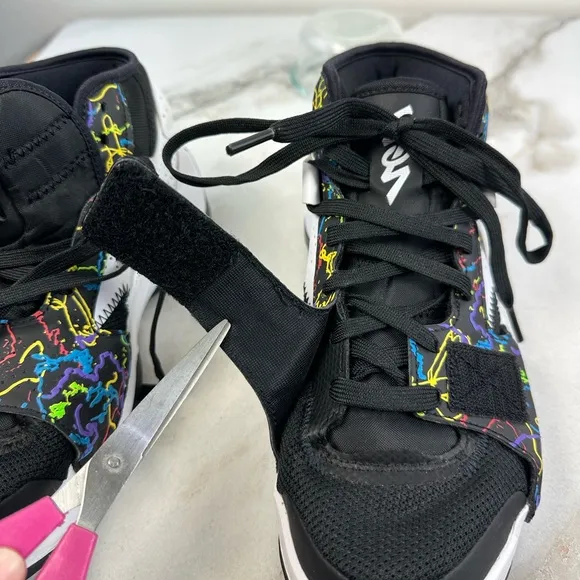 EUC Nike Kids Air Jordan Zion 2 GS Graffiti Basketball Shoes Sneakers, Sz 7Y