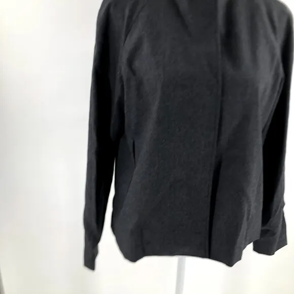 European Culture Steel Grey Jacket Wool Luxury Women's Size M NWT $265
