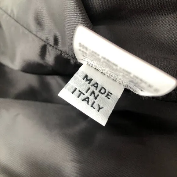 European Culture Steel Grey Jacket Wool Luxury Women's Size M NWT $265