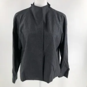 European Culture Steel Grey Jacket Wool Luxury Women's Size M NWT $265