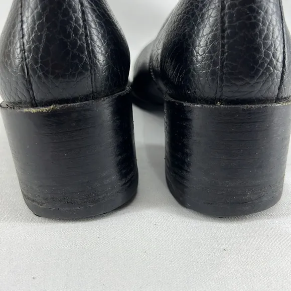 Everlane Boss Ankle Boot - Black Pebbled Leather