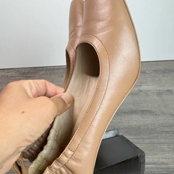 Everlane Day Heel Pecan Stacked Womens size 6.5  $178