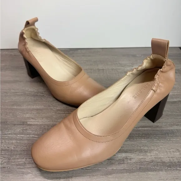 Everlane Day Heel Pecan Stacked Womens size 6.5  $178