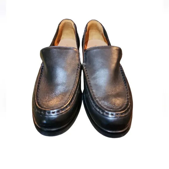 Everlane The Modern Loafer black leather size 6 quiet luxury mod Prep Old Money