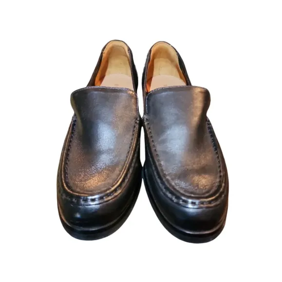 Everlane The Modern Loafer black leather size 6 quiet luxury mod Prep Old Money
