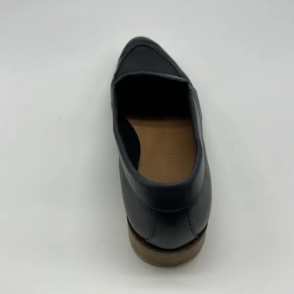 Everlane - The Modern Navy Blue Leather Made In Italy Pointed Toe Loafer SZ 8.5