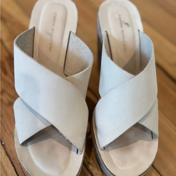 FABIO RUSCONI Platform Sandals 38 US 7.5