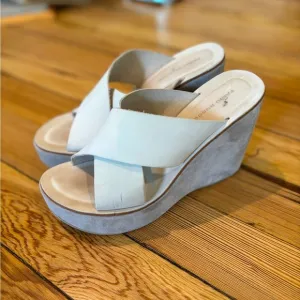 FABIO RUSCONI Platform Sandals 38 US 7.5