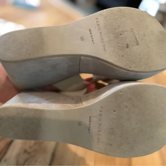 FABIO RUSCONI Platform Sandals 38 US 7.5