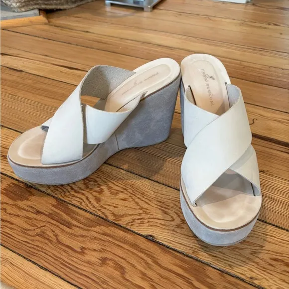 FABIO RUSCONI Platform Sandals 38 US 7.5