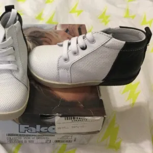 Falcotto Shoes Sneakers High Top Black &amp; White Unisex Infant Size 21/US Size 5