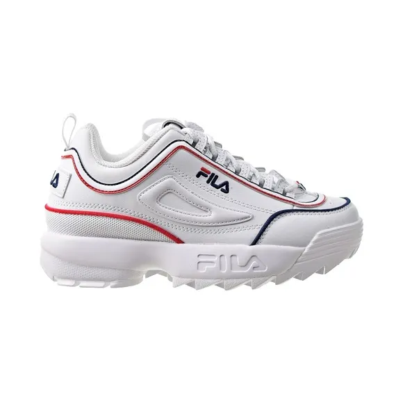 Fila Disruptor Il Contrast Piping Big Kids' Shoes White-Navy-Red