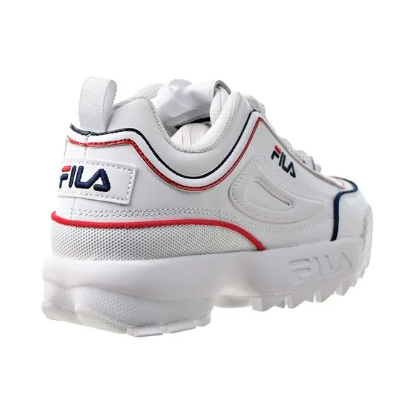 Fila Disruptor Il Contrast Piping Big Kids' Shoes White-Navy-Red