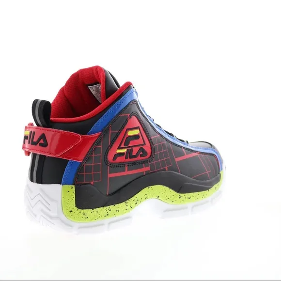 Fila Grant Hill 2 1BM01753-027 Mens Black Leather Athletic Basketball Shoes