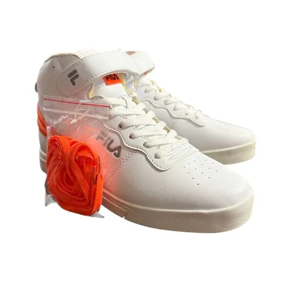 Fila Vulc 13 Reflective High-Top Sneaker Shoes Men's US 9 | EUR 42 White w/ Box
