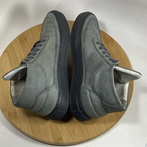 Filling Pieces Ronnie Fieg Sneakers Gray Leather Lined Size 7.5 US 38 EU