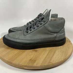 Filling Pieces Ronnie Fieg Sneakers Gray Leather Lined Size 7.5 US 38 EU