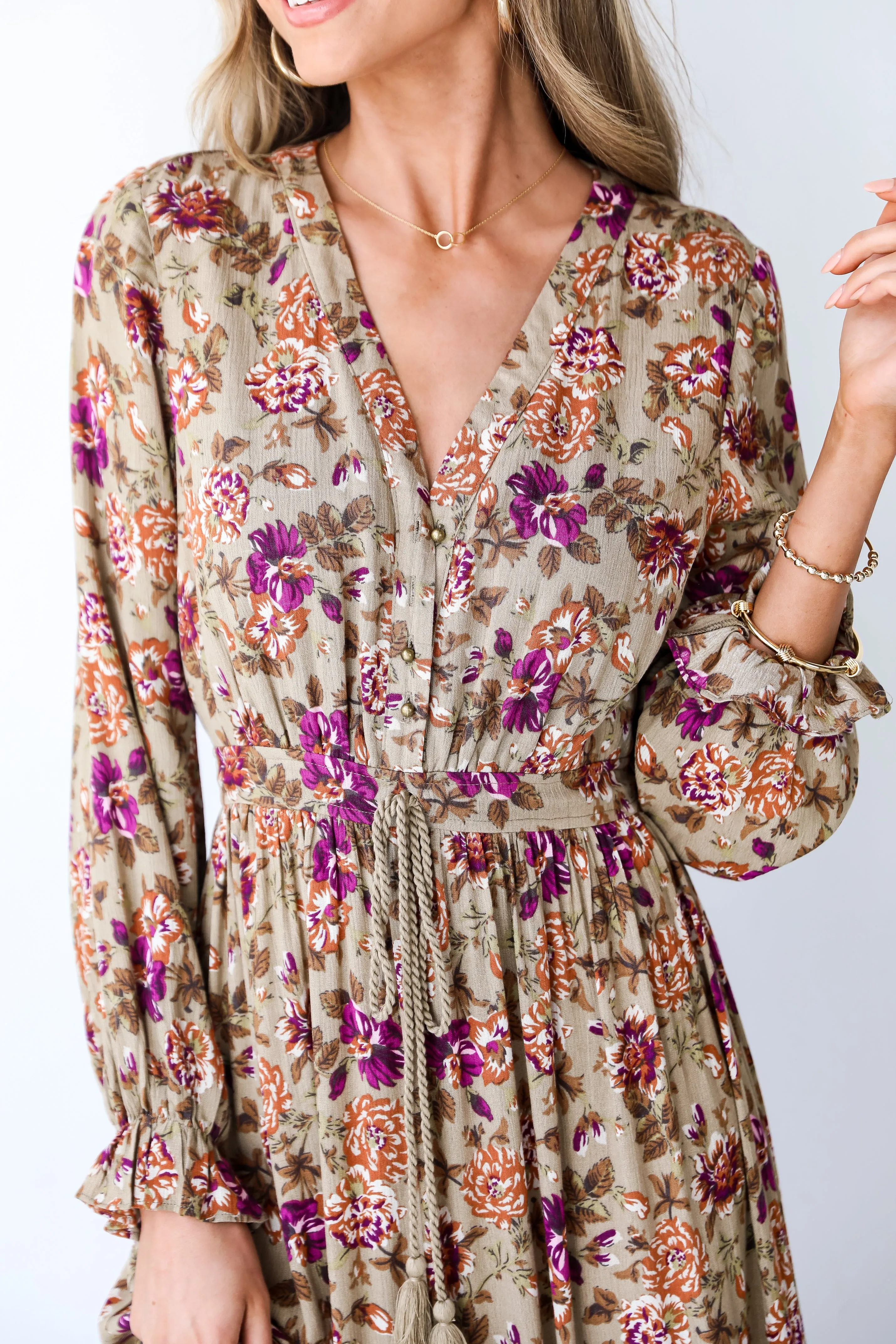 FINAL SALE - Blooming Brilliance Floral Maxi Dress