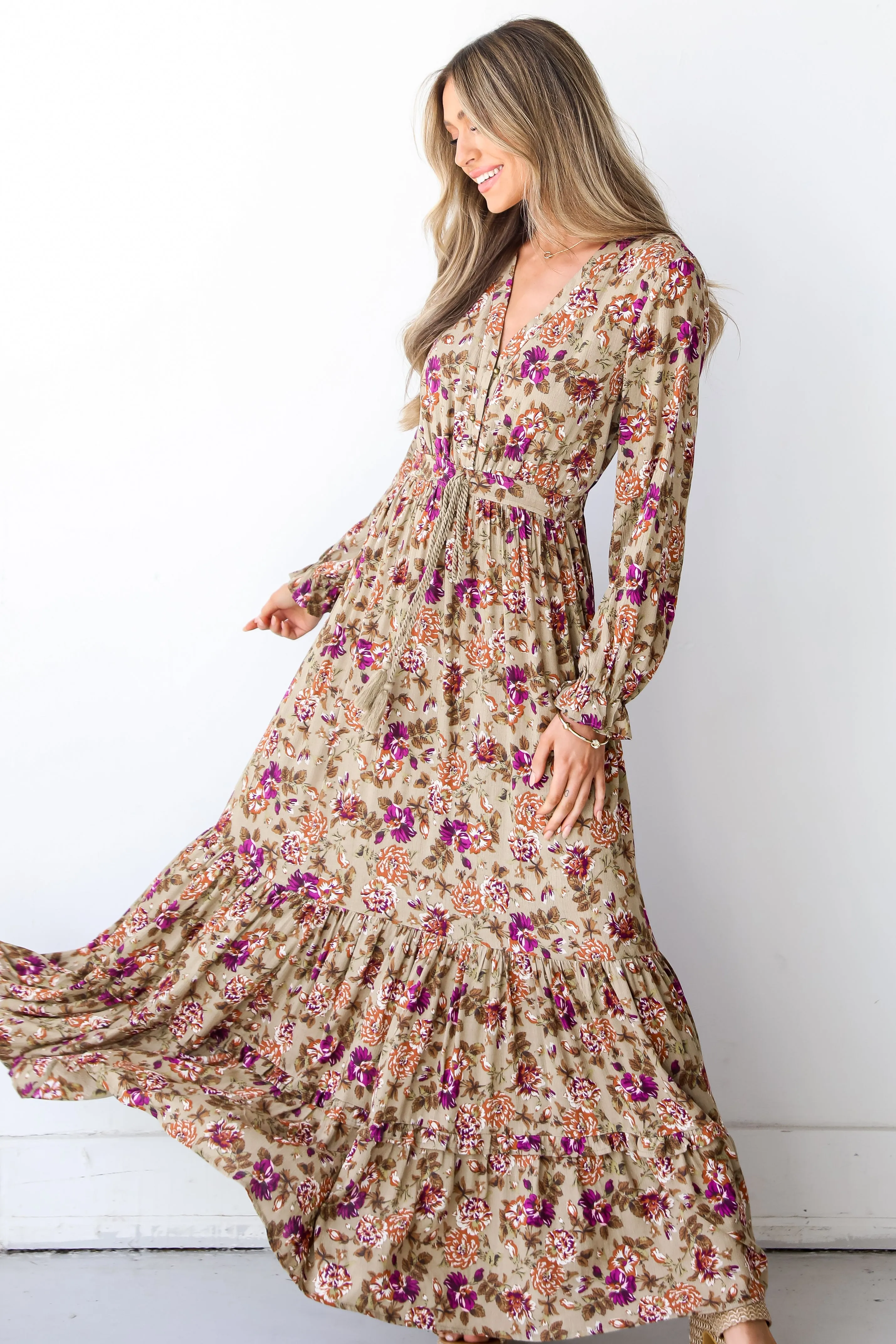 FINAL SALE - Blooming Brilliance Floral Maxi Dress