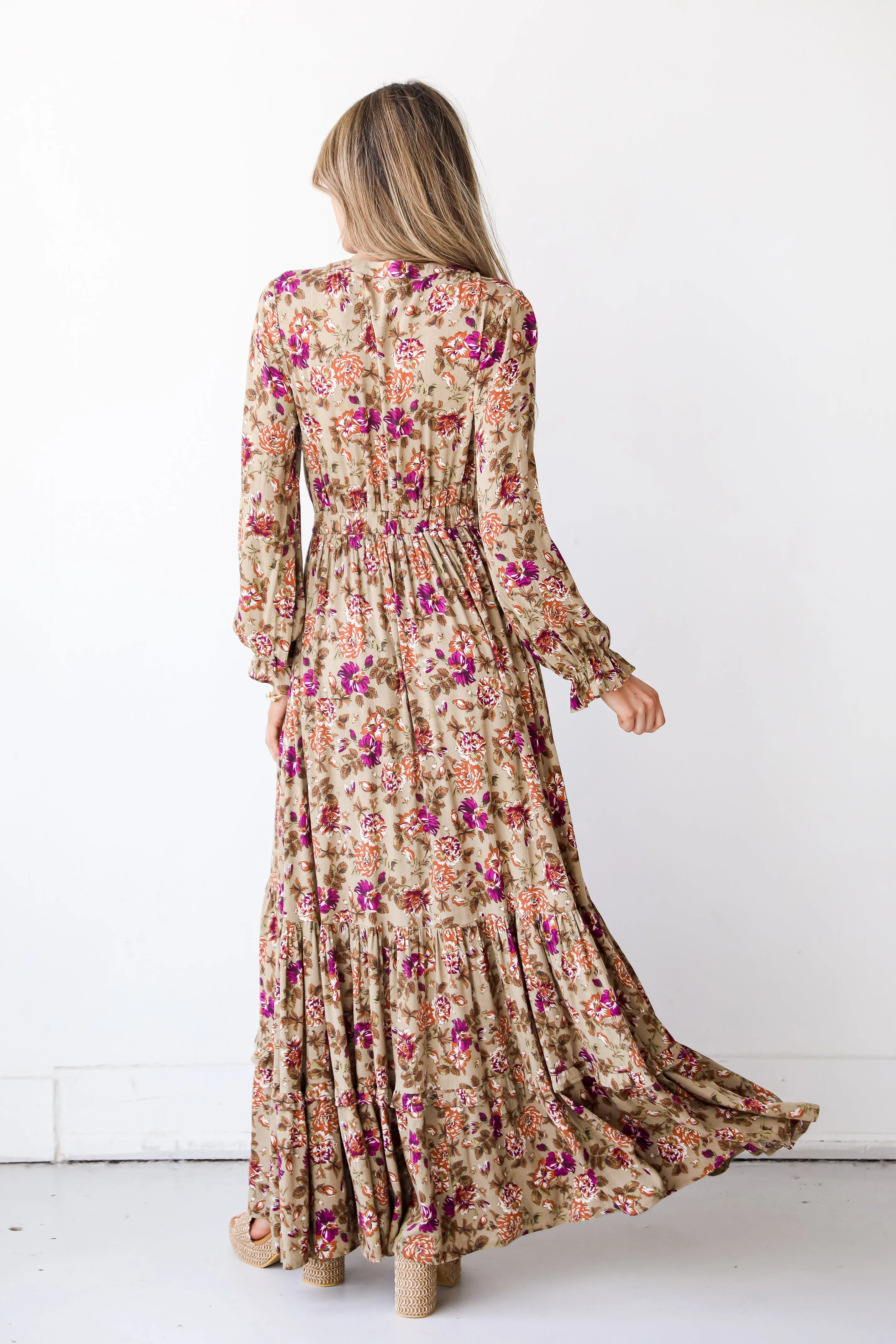FINAL SALE - Blooming Brilliance Floral Maxi Dress