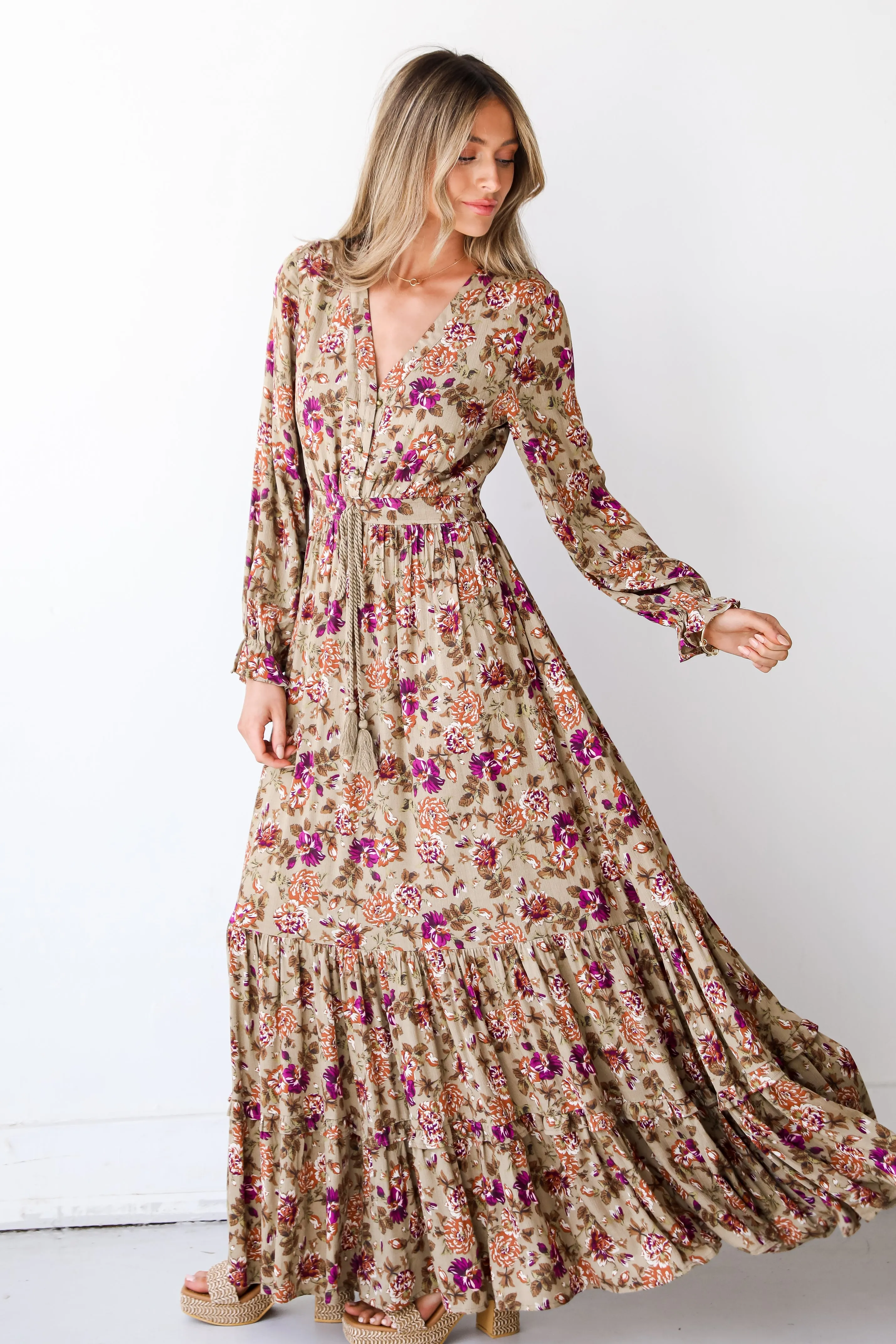 FINAL SALE - Blooming Brilliance Floral Maxi Dress