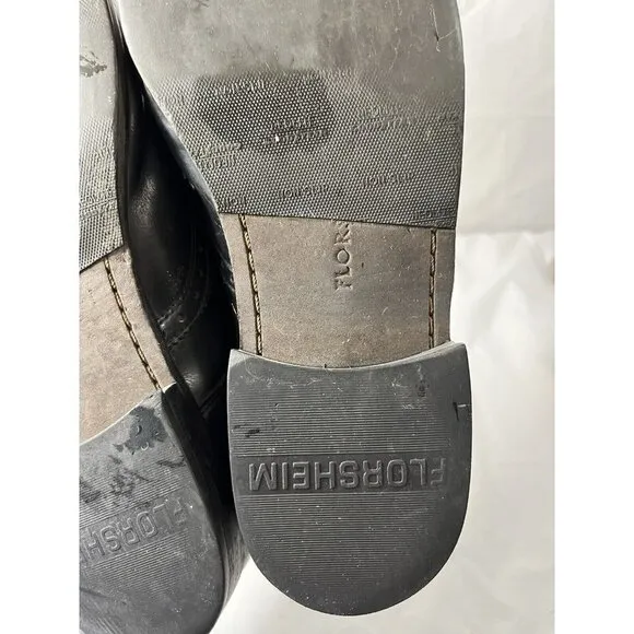 Florsheim Brookside Leather Wingtip Black Mens Shoes size  9.5
