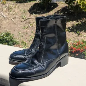 Florsheim El Camino Black Leather Chelsea Boots Size 8 Men