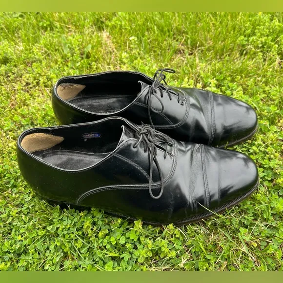 Florsheim Mens 8.5 E Leather Cap Toe Lace Up Oxford Dress Shoes 76403