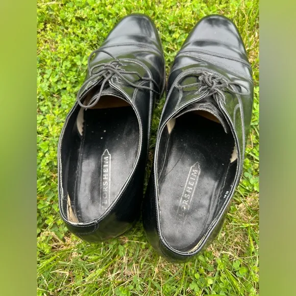Florsheim Mens 8.5 E Leather Cap Toe Lace Up Oxford Dress Shoes 76403