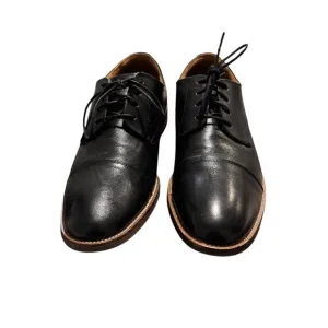 Florsheim Mens Black Cap Toe Lace Up Oxford Shoes Size 9.5