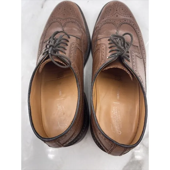 Florsheim Shoes Mens 10.5 Royal Imperial Brown Leather Kenmoor Wingtip 17109 03