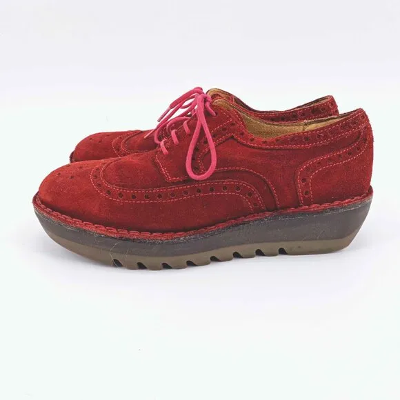 Fly London Jane Super Chunky Lace Up Oxford Shoes